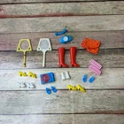 Vintage Barbie 1960s Mixed Mattel Accessories Lot Radio, Purse, Tennis Racket