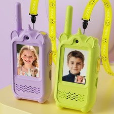 Video Walkie Talkies for Kids 2-PK Video Intercom for Age 3-12 Year Boys  Girls