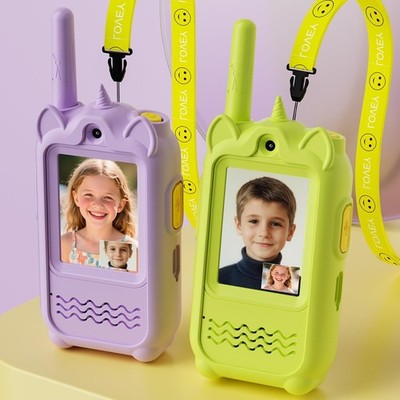 Video Walkie Talkies for Kids 2-PK Video Intercom for Age 3-12 Year Boys & Girls