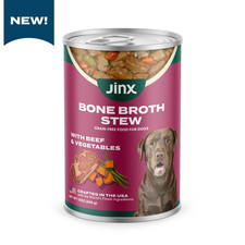 Jinx Bone Broth Stew Grain-Free Beef & Vegetables Wet Dog Food, 13 oz Can 25.83 per gallon