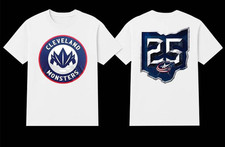 Cleveland Monsters x Blue Jackets 2025 Two Sided ShirtTshirt