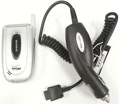 Samsung SCH-A650 - Silver ( Verizon ) Rare Cellular Flip Phone - Bundled