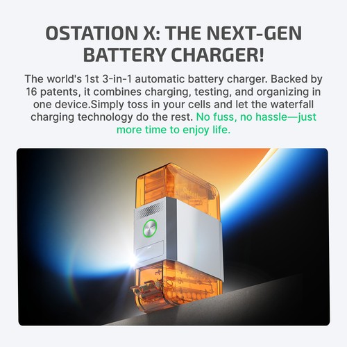 Olight Ostation X 3-in-1 Rechargeable AA Battery Charger, Tester&Organizer - Picture 12 of 12
