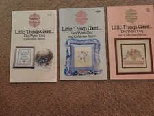 cross stitch booklets, patterns, lot of three, LTC4, 5, 6