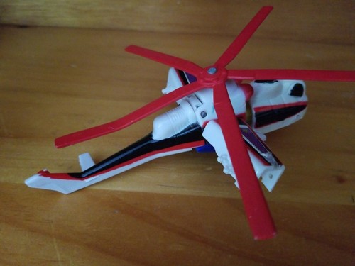 Tek Toys Sky-Bot Robot Trasformabili Phoenix Bot Elicottero KO Figura (Danneggiato) - Foto 2 di 3