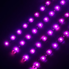 5x Pcs 12v 30cm Flexible Led Strip Light Waterproof For Motors Car Truck Boat