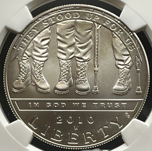 2010-W Disabled Veterans S$1 MS 70 Commemorative - Picture 2 of 4