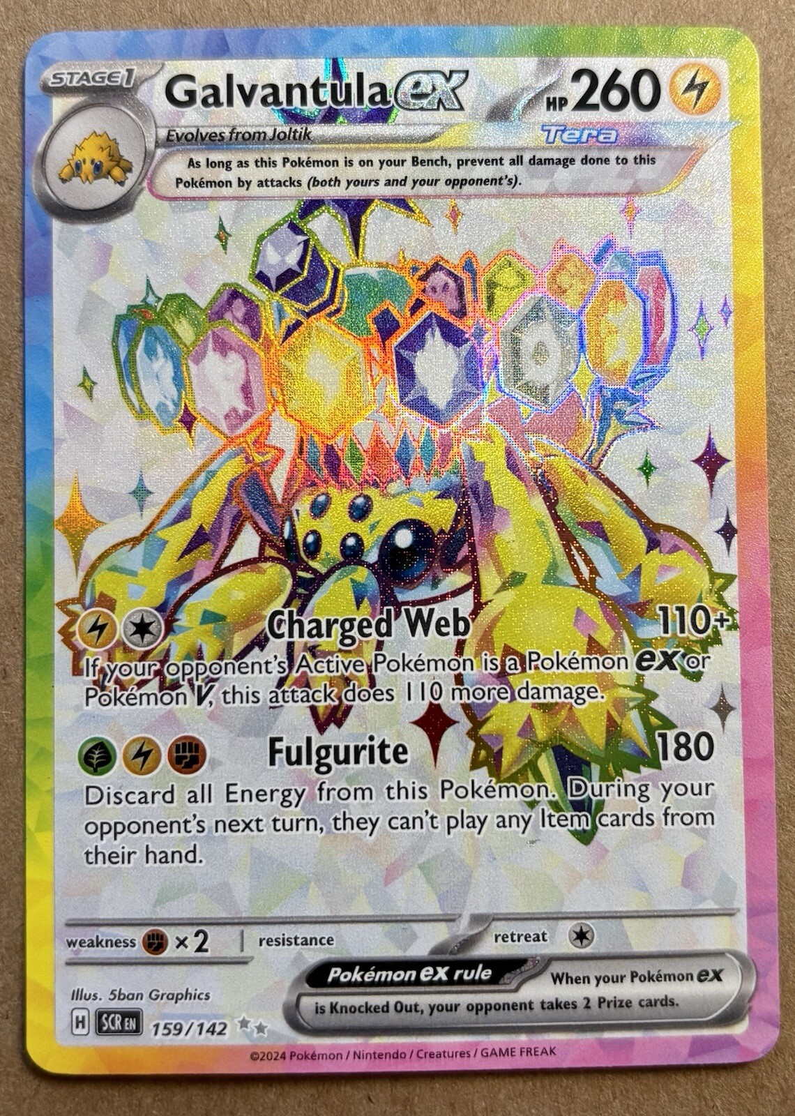 Galvantula ex 159/142 Sv07: Stellar Crown Holo