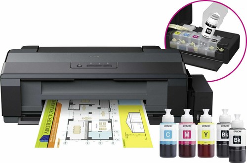 4 INCHIOSTRI ORIGINALI PER EPSON ECOTANK 70ML T664 MULTIPACK 4PZ 