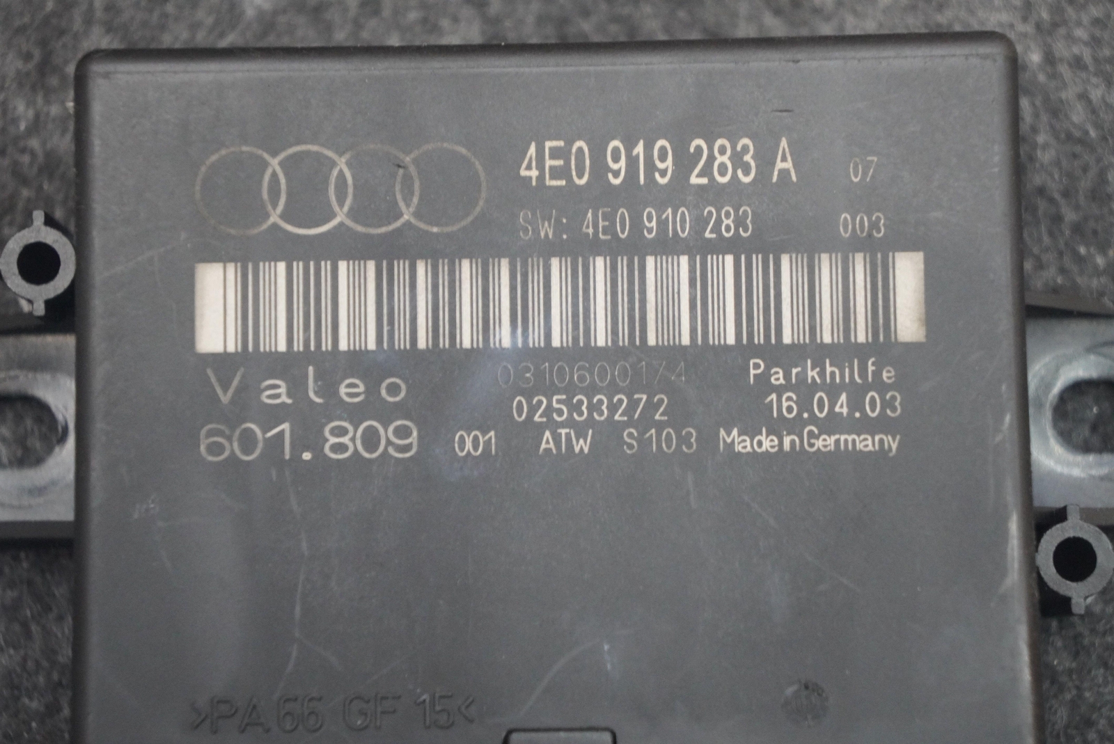 Park Assist Parking Aid Control Module 4E0919283A Bentley Continental GTC 2016