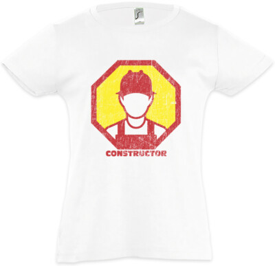 Constructor II Kids Girls T-Shirt Housebuilder Bricklayer Mason Homebuilder