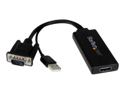 VGA2HDU StarTech.com VGA to HDMI Adapter with USB Audio & Power M ~D~