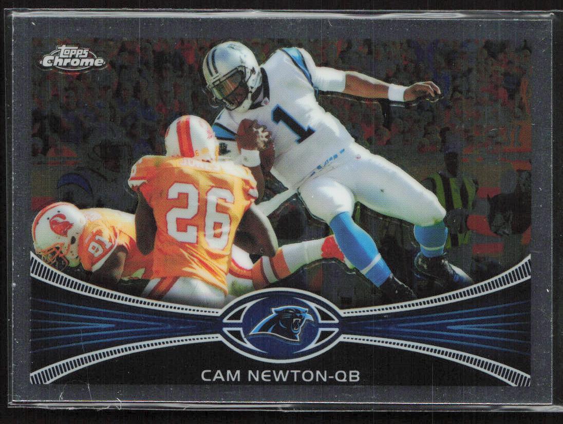 2012 Topps Chrome 20 Cam Newton Carolina Panthers Football Card