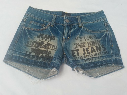 Et Boite Le Jeann Jean Shorts Medium 30in Y2K Rhinestones Shorty Denim |  eBay