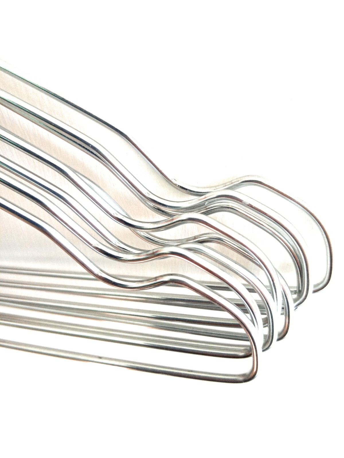 200 Grucce Metalliche Cromate Salvaspazio 40 Cm - Per Camicie, Giacche E T-shirt