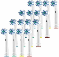 Alayna Electric Toothbrush Replacement Heads Compatible with Oral B - 16 Pack