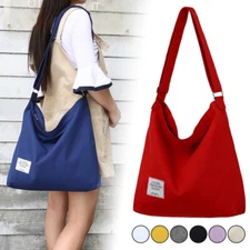 Womens Hobo Large Canvas Shoulder Bag Messenger Bag Travel Handbag Tote Bag New