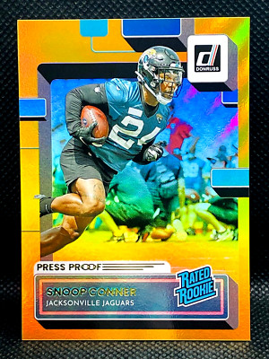 2022 Panini Donruss  SNOOP CONNER RC #345 - Gold Holo Press Proof Rated Rookie