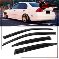 For 01-05 Honda Civic Sedan Mug Style Acrylic Window Visors Rain Deflectors 4pcs
