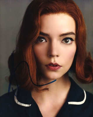 ANYA TAYLOR JOY signed Autogramm 20x25cm QUEENS GAMBIT in Person autograph ACOA