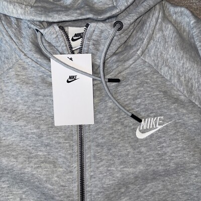 nike grey zip up sweater women's