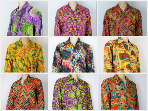 Vtg 70s Style Ibiza Hippie Festival Fresh Prince Crazy Paisley Floral Men Shirt  - Afbeelding 1 van 21