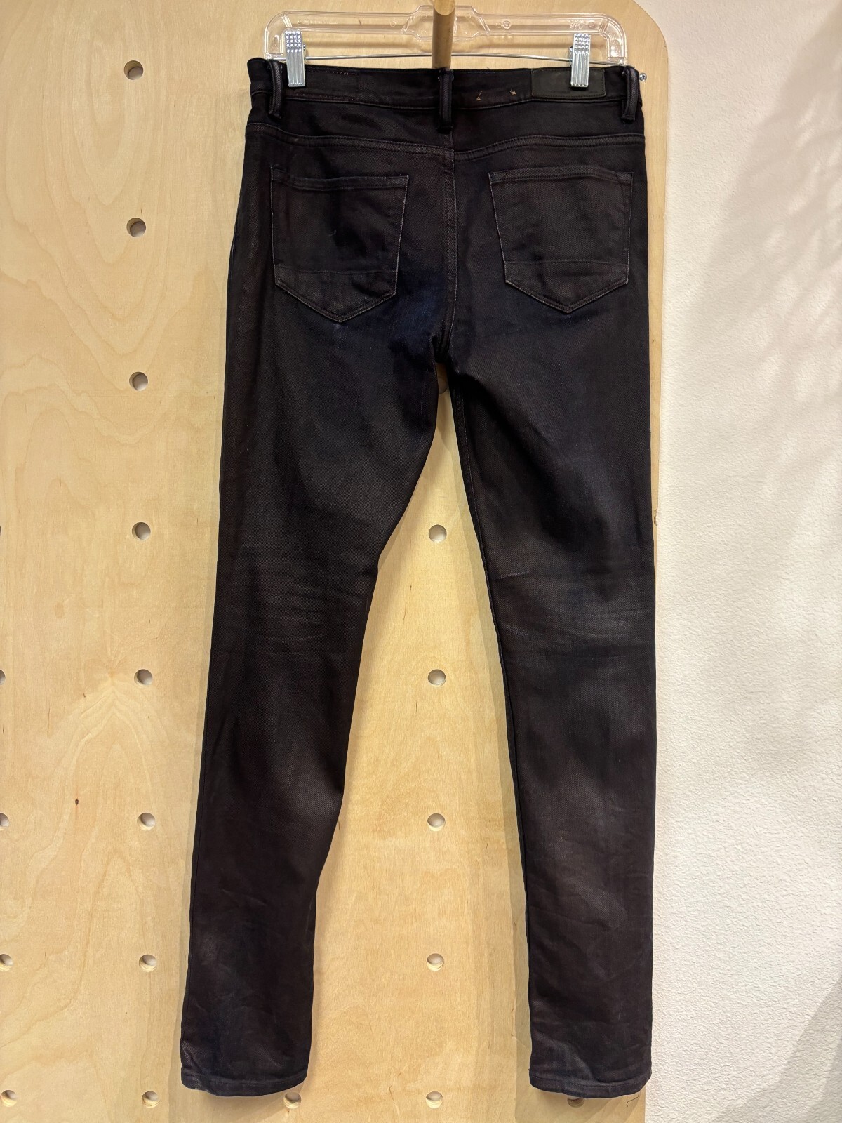 AllSaints Spitalfields Black Slim Fit Ankle Denim Jeans Size 27x32 image 2