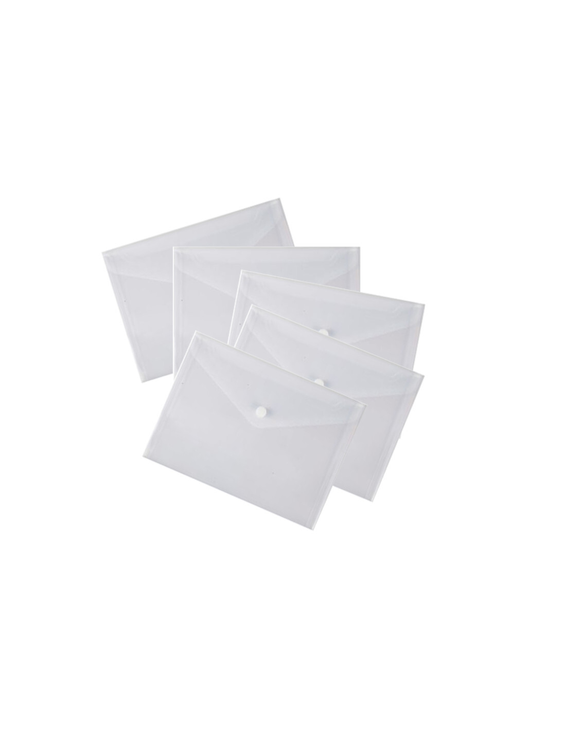 Nobrand – Busta Con Bottone Ppl 190×140 Trasparente Cf.5