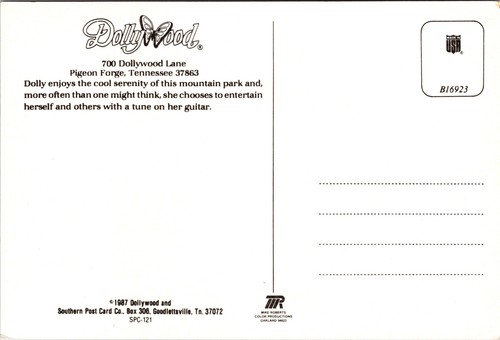 Postal Dolly Parton Dollywood TN 1987 - Imagen 2 de 2