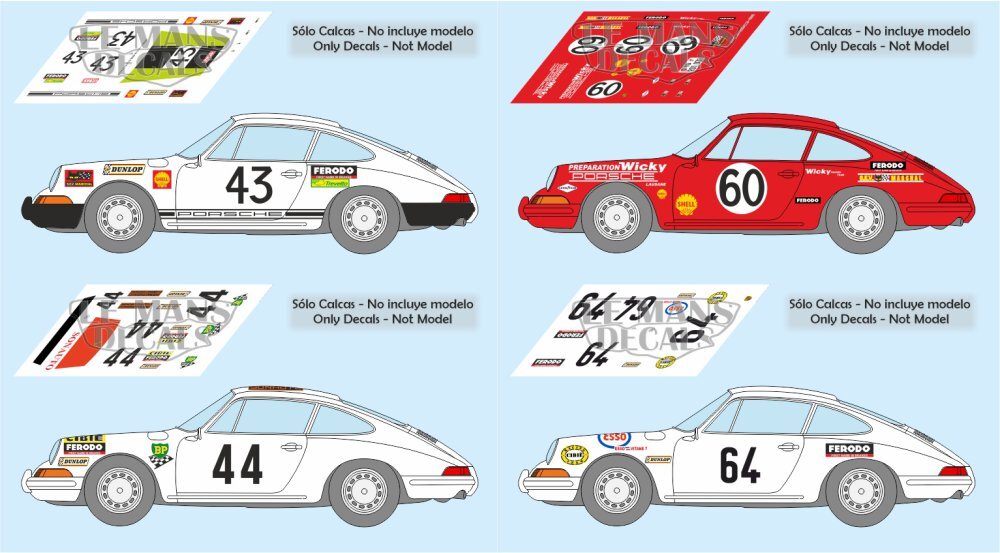 Diecast model cars Porsche 911 1/43 Spark T No.60 24h Le Mans 1968 Diecast model cars Porsche 911 1/43 Spark T No.60 24h Le Mans 1968