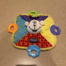 Nuby Taggie Monkey Teething Taggy Chewing Lovey Security Blanket Blankie Lovie
