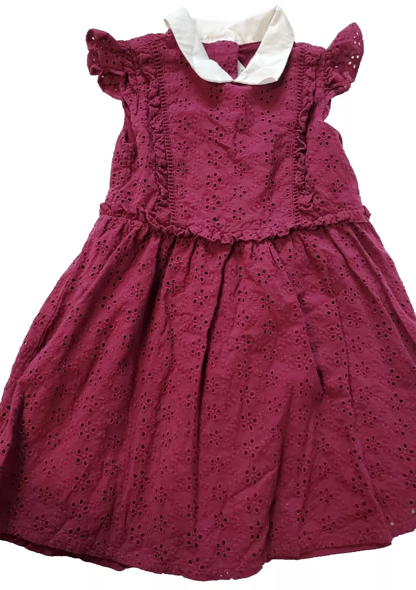4t top burgundy dress