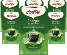 , Energie Du Thé Vert, Thé Bio, Mélange De Thé Vert, Guarana, Gingembre Et Fleur