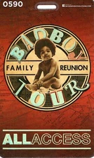 Bad Boy Family Reunion 20th Anniversary 2016 Tour Red All Access Unused Pass