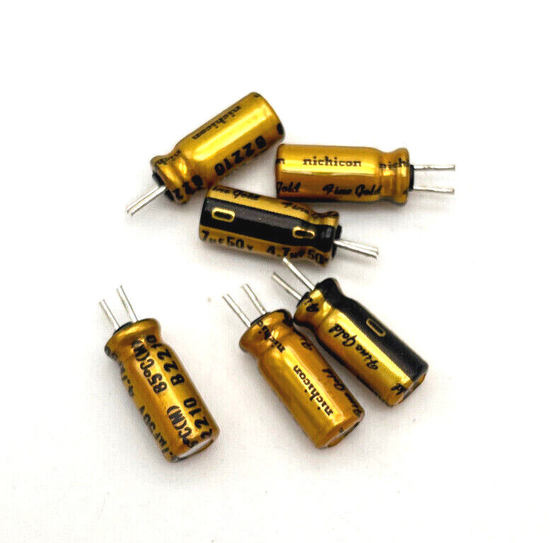 4 Pcs. Nichicon Muse FG (Fine Gold) UFG1C471MPM 470uF 16V 10x20mm - Foto 8