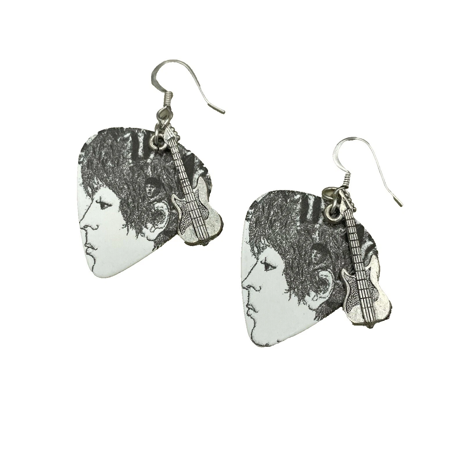 Wooden Pewter Fashion Earrings