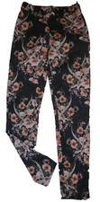 H&M  schicke Damen Skinny Hose, Blumen, Stretch,  Größe 32, XS