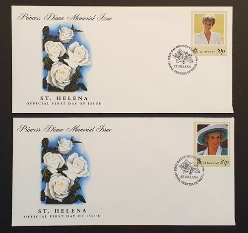 St Helena 1998 Diana In Memoriam Minisheet & Stamps on 5 First Day Covers (w) - Picture 6 of 7