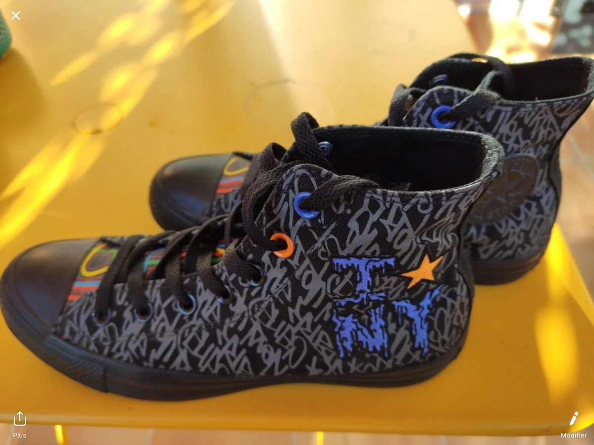 bottines converse tissu collection NY pointure 40 port es 2 fois donc quasi neuf
