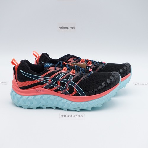 Size 9 Women's ASICS Trabuco Max Trail Running Shoes 1012A901-003 Black/Coral - Picture 3 of 8
