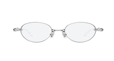 Gentle Monster PICO 02 Oval Eyeglasses Clear Lens Silver Frame