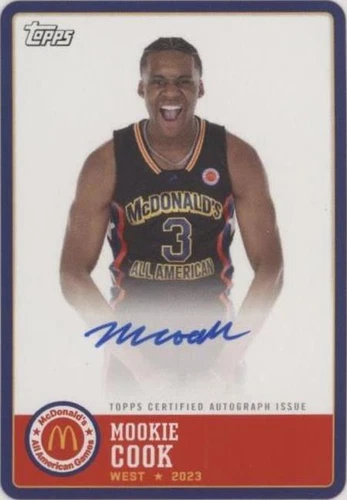 2023 Topps Chrome McDonald's All American - Mookie Cook #PA-MC