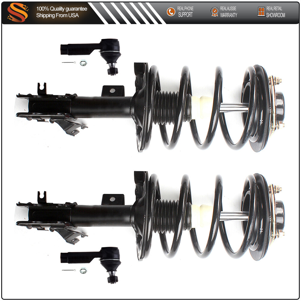 2004-2008 Nissan Maxima Front Suspension Kit with Struts Coil Springs & Outer Tie Rods