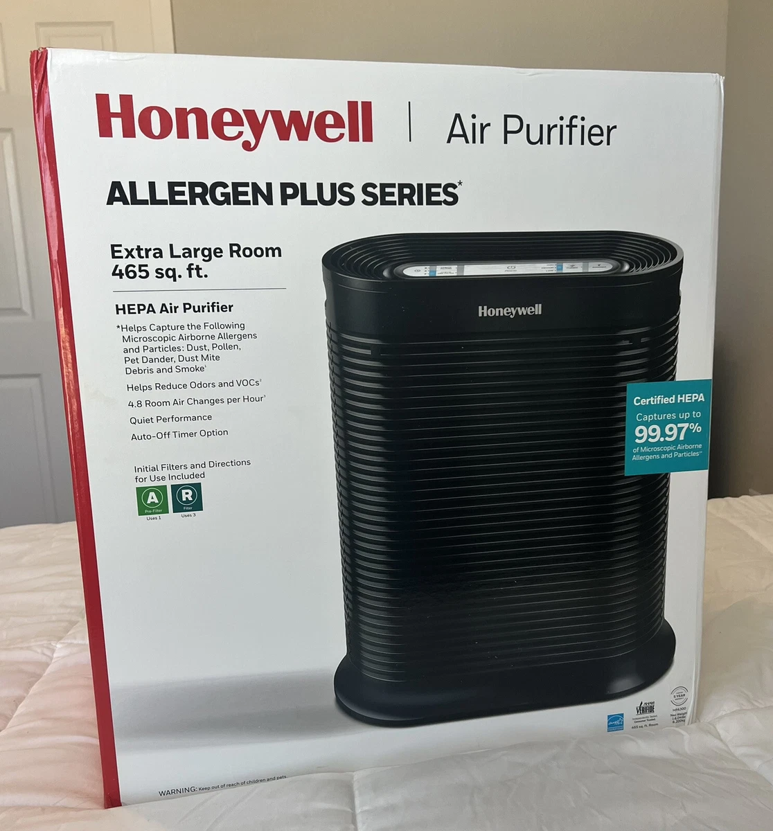 Honeywell Air Purifier Allergen Plus Series For Extra Large Room