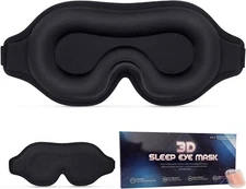 Very Soft Lycra 3D Sleep Mask Eye Comfortable Fabric,Blindfold Contoured