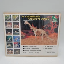 IQ Assembling Products Series D309 Brachiosaurus 3D Wood Puzzle Ages 6+ Decor