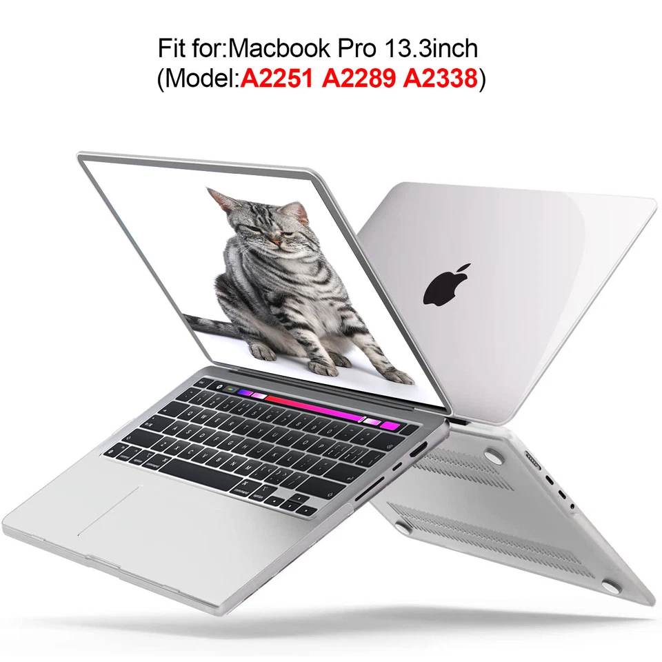 Funda rígida ultra adherente para Apple MacBook Pro 13 pulgadas M1 M2 2020 2022 Foto 4 de 4