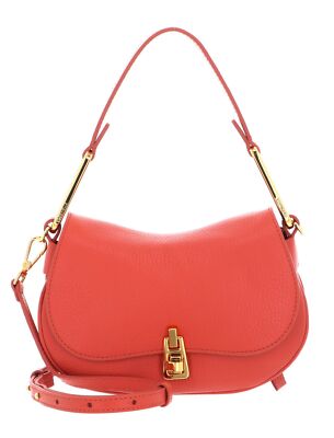 COCCINELLE Magie Soft Shoulderbag Grained Leather Schultertasche Grenadine Red