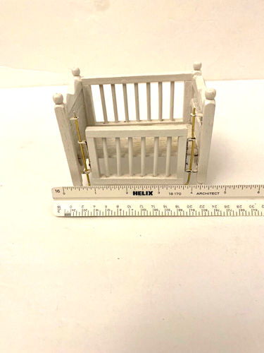 Vintage Miniature Dollhouse Crib - Picture 7 of 9