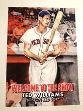 2022 Topps Welcome to the Show Jumbo 5x7 /49 Ted Williams Red Sox WTTS-32